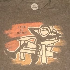 Life is good cool tee size medium